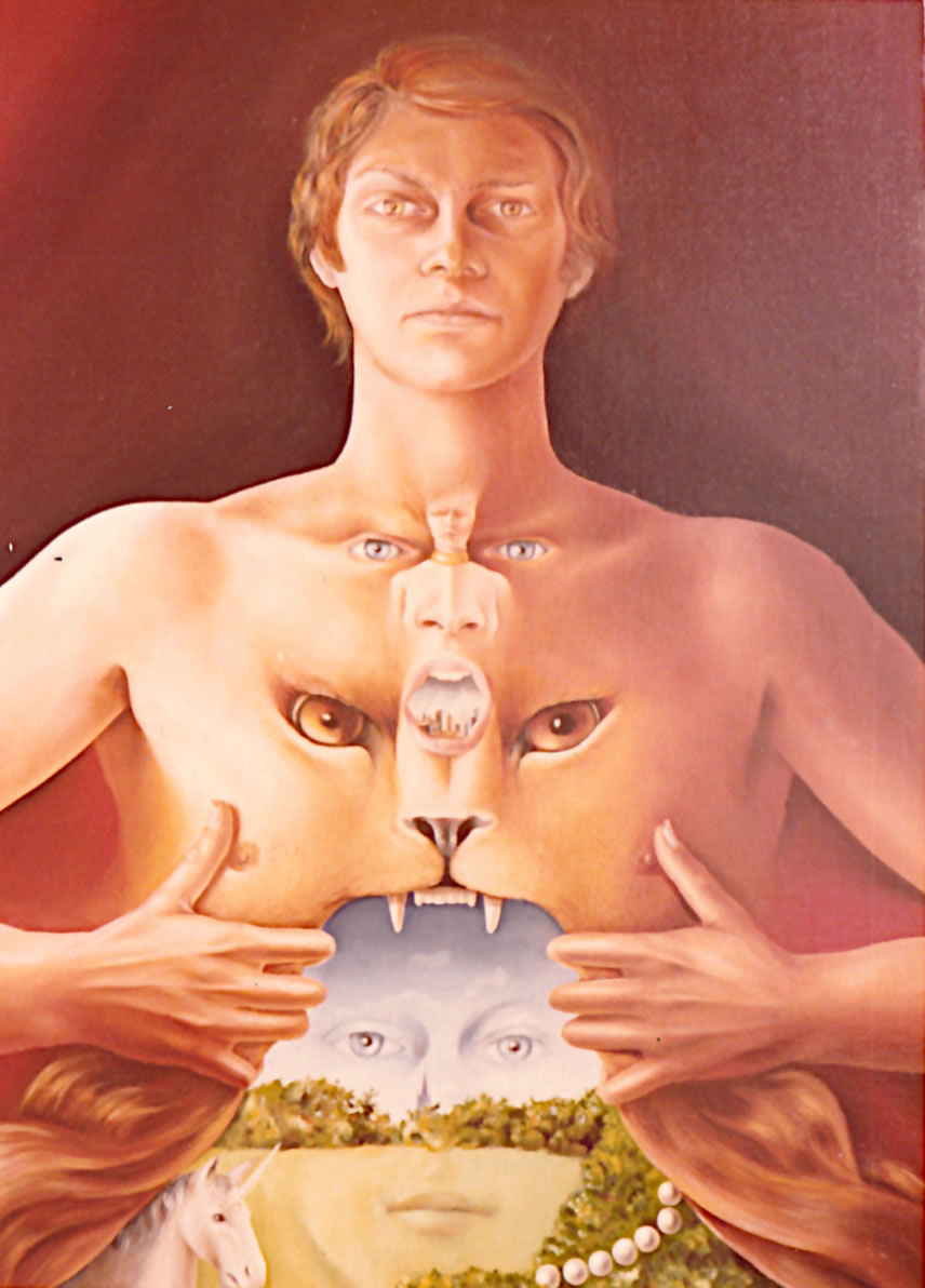 1980, como modelo para quadro Metamorphoses IV